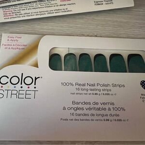 Color Street Teal Nail Polish Strips - Feeling Pine